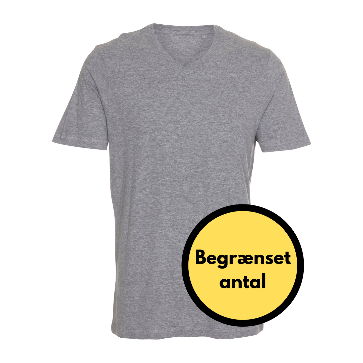 Økologisk V-Neck T-Shirt - Grå