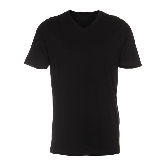 Økologisk V-Neck T-Shirt - Sort